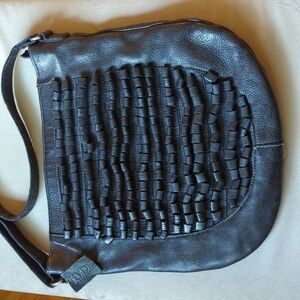 Hyde Collection Leather Boho Chic Crossbody Shoulder Purse Bag Anthropologie